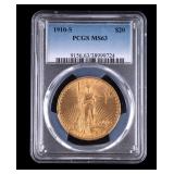U.S. $20 Saint-Gaudens Gold Double Eagle (1910)