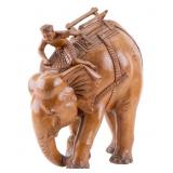 Asian Figural Elephant w/ Rider