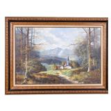 Signed O/C Apline Landscape, Baumann