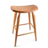 Stephen Swift Ash Wood Bar Stool, Signed