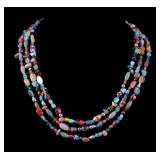 Turquoise and Glass Necklace