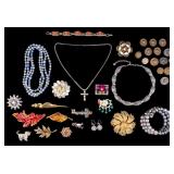Vintage Brooches, Buttons, and Jewelry