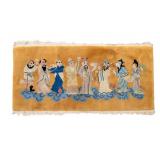 Vintage Chinese Immortal Throw Rug
