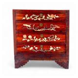 Antique Chinese Stone Inlay Chest of Drawers
