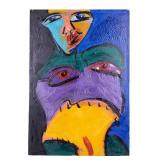 Signed Modernist Oil on Canvas, Female