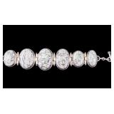 Sterling and Howlite Bracelet