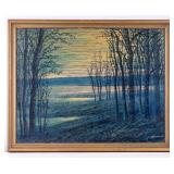 Watercolor Landscape Signed T. Jonson