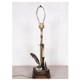 Vintage Feather and Quill Desk Lamp