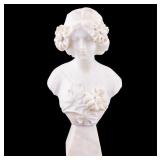 Art Nouveau Alabaster Bust