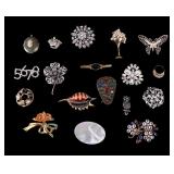 Variety of Vintage Brooches