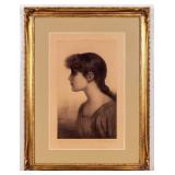 J. Wells Champney Signed Chromolithograph