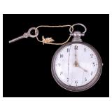 Early English Silver Pair Case Watch