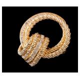 Christian Dior Circle Pin / Brooch