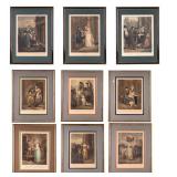 Set of Framed Cries of London Engravings