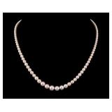 Antique Pearl and Diamond Necklace