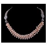 Sterling Silver and Cultured Pearl Necklace