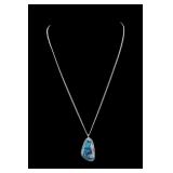 Navajo Sterling and Turquoise Necklace