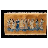 Vintage Chinese Immortal Throw Rug
