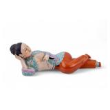 Chinese Porcelain Reclining Lady Figurine