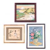 Japanese Wood Blocks and Art (3pcs)