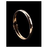 Gold Tone Sterling Bangle marked 925JCM