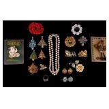 Vintage Holiday and Other jewelry