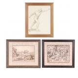 Antique Framed Copper Engravings