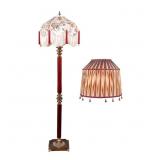 Antique Style Floor Lamp and Early Hand Made Shade
