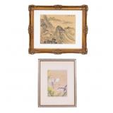 Antique Japanese Watercolor