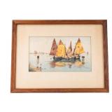 G Vizzotto (Oderzo 1862 - 1931) Signed Watercolor