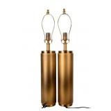 Contemporary Brushed Brass Table Lamps