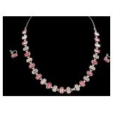 Vintage Sterling Necklace & Earrings Set