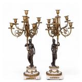 French Figural Candelabras (Pair)