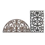Pair of Cast Iron Decorative Grates