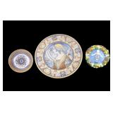 Italian Porcelain Deruta Plates and Plaque