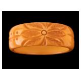 Carved Bakelite Bangle