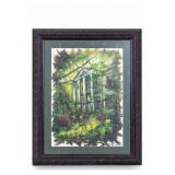 Framed Oil on Canvas Board, Signed S. Becnel