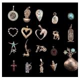 Sterling Silver Pendants and Charms