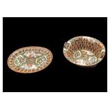 Famille Rose Porcelain Fruit Basket w/ Tray