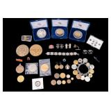 Coins, Coin Jewelry, and Cufflinks