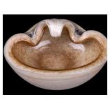 Murano Barbini Aventurine Art Glass Bowl