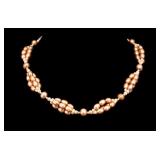 14K Gold Clasp and Pearl Necklace