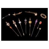 Vintage Stick Pins, Brooches