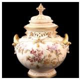 Royal Worchester Covered Vase