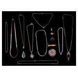 Gold and Silver Tone Necklaces and Pendants