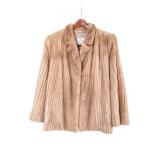 Corded Mink Fur Coat