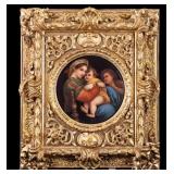 Italian Porcelain Tondo Plaque after Raphael