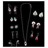 Sterling Silver Navajo Turquoise Jewelry