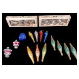 Vintage Shiny Brite, Pyramid, and Other Ornaments