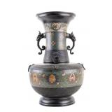 Large Bronze Cloisonne Vase